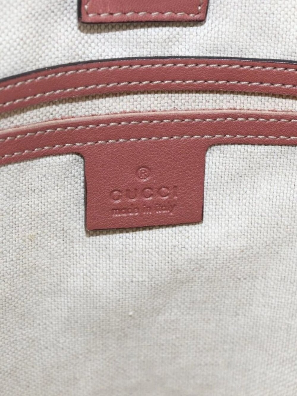 GUCCI GG Supreme Tote Bag PVC Beige Gold - Picture 10 of 16